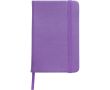 Carnet A6 en PU recyclé avec fermeture élastique, pages lignées couleur violet