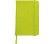Carnet A6 en PU recyclé avec fermeture élastique, pages lignées couleur vert clair