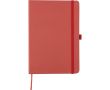 Carnet A5 à couverture en carton recyclé, pages lignées couleur rouge