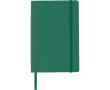 Carnet A5 en PU recyclé avec fermeture élastique et pages lignées couleur vert