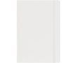 Carnet en carton A5 avec fermeture élastique et pages lignées couleur blanc