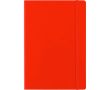 Carnet en carton A5 avec fermeture élastique et pages lignées couleur rouge
