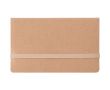 Bloc mémo en carton avec élastique et notes adhésives couleur marron