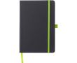 Carnet A5 en similicuir recyclé, fermeture élastique, pages lignées couleur vert clair