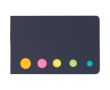 Set en carton de notes adhésives assorties pour l’organisation couleur noir