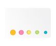 Set en carton de notes adhésives assorties pour l’organisation couleur blanc