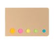 Set en carton de notes adhésives assorties pour l’organisation couleur marron