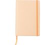 Carnet A5 en carton recyclé avec fermeture élastique, pages lignées couleur orange