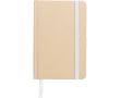 Carnet A6 en carton recyclé avec marque-page et pages lignées couleur blanc