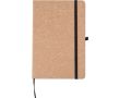 Carnet A5 en similicuir recyclé avec marque-page, pages lignées couleur marron