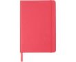Carnet A5 en carton recyclé avec marque-page, pages lignées couleur rouge