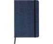 Carnet A5 en toile denim au style décontracté, avec pages lignées couleur bleu