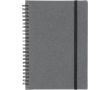 Carnet A5 en cuir synthétique recyclé avec pages lignées couleur noir