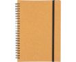 Carnet A5 en cuir synthétique recyclé avec pages lignées couleur marron