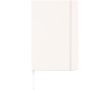 Carnet A5 en similicuir avec fermeture élastique, pages quadrillées couleur blanc