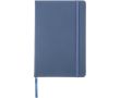 Carnet A5 en similicuir avec fermeture élastique, pages quadrillées couleur bleu