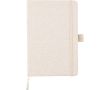 Carnet A5 en chanvre avec bande élastique et pages lignées couleur kaki