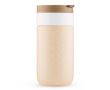 Mug isotherme de voyage en inox, couvercle rabattable Dopper 300 ml couleur marron clair