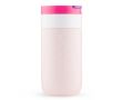 Mug isotherme de voyage en inox, couvercle rabattable Dopper 300 ml couleur rose