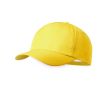 Casquette enfant en polyester RPET avec fermeture velcro couleur jaune