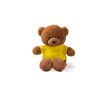 Peluche avec t-shirt en polyester et toucher ultra doux couleur jaune