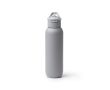 Gourde isotherme en acier inoxydable recyclé avec paille 500 ml couleur gris