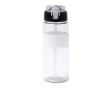 Bidon de sport en plastique recyclé avec doseur type paille 700 ml couleur blanc
