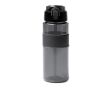 Bidon de sport en plastique recyclé avec doseur type paille 700 ml couleur noir