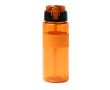 Bidon de sport en plastique recyclé avec doseur type paille 700 ml couleur orange