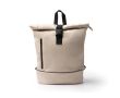 Sac à dos roll-top, grand compartiment et bande réfléchissante PC 15\" couleur beige