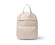 Sac à dos pliable en polyester et coton avec double fermeture éclair couleur beige