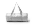 Sac de sport pliable en plastique recyclé avec fermeture éclair couleur blanc