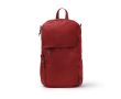 Sac à dos écologique déperlant avec poches et fermeture éclair 9\" couleur rouge foncé