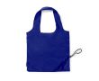 Sac de courses pliable en plastique recyclé avec cordon de serrage couleur bleu marine