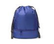 Sac à dos à cordons réglable en polyester 600D avec poche à chaussures couleur bleu roi