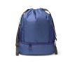 Sac à dos à cordons réglable en polyester 600D avec poche à chaussures couleur bleu marine