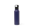 Bouteille isotherme en inox recyclé avec bouchon à bouton 750 ml couleur bleu marine