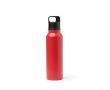 Bouteille isotherme en inox recyclé avec bouchon à bouton 750 ml couleur rouge