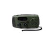 Radio d’urgence multifonction, lampe torche et sirène SOS 2 000 mAh couleur vert foncé