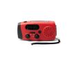 Radio d’urgence multifonction, lampe torche et sirène SOS 2 000 mAh couleur rouge