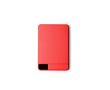 Batterie externe magnétique aluminium recyclé, charge rapide 5 000 mAh couleur rouge