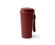 Mug isotherme en acier inoxydable avec couvercle anti-fuite 500 ml couleur rouge foncé