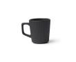 Tasse en céramique 320 ml avec extérieur mat et design nervuré couleur noir