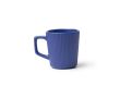 Tasse en céramique 320 ml avec extérieur mat et design nervuré couleur bleu marine
