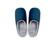 Chaussons unisexes en coton avec doublure en velours couleur bleu marine