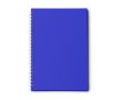 Bloc-notes A5 à anneaux en plastique recyclé avec pages quadrillées couleur bleu roi
