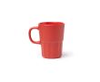 Mug en céramique finition mate avec intérieur assorti 450 ml couleur rouge