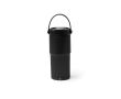 Mug isotherme en acier inoxydable avec paille et bec verseur 600 ml couleur noir