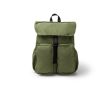 Sac à dos en nylon avec grand compartiment et fermeture cordon PC 15\" couleur vert foncé