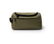 Trousse de toilette écologique avec poche intérieure et anse latérale couleur vert foncé